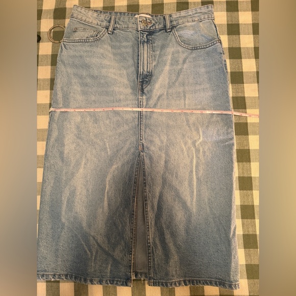Zara Midi Denim Skirt - Picture 8 of 9